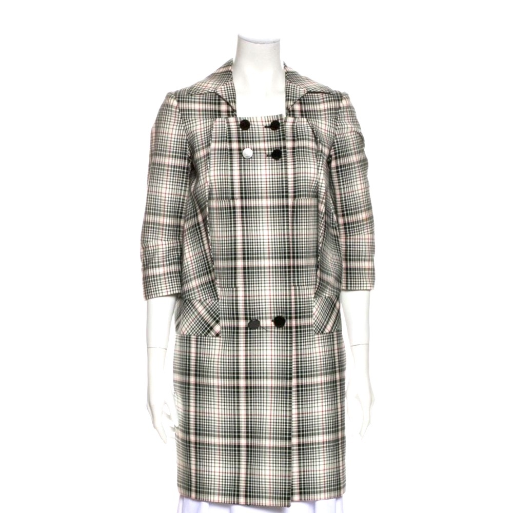 Gucci Plaid Mini Dress Size 44